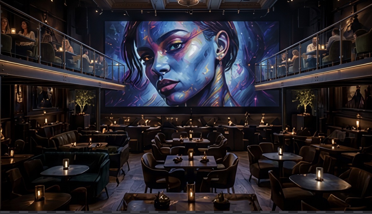 A 300" canvas for Harlow's artists