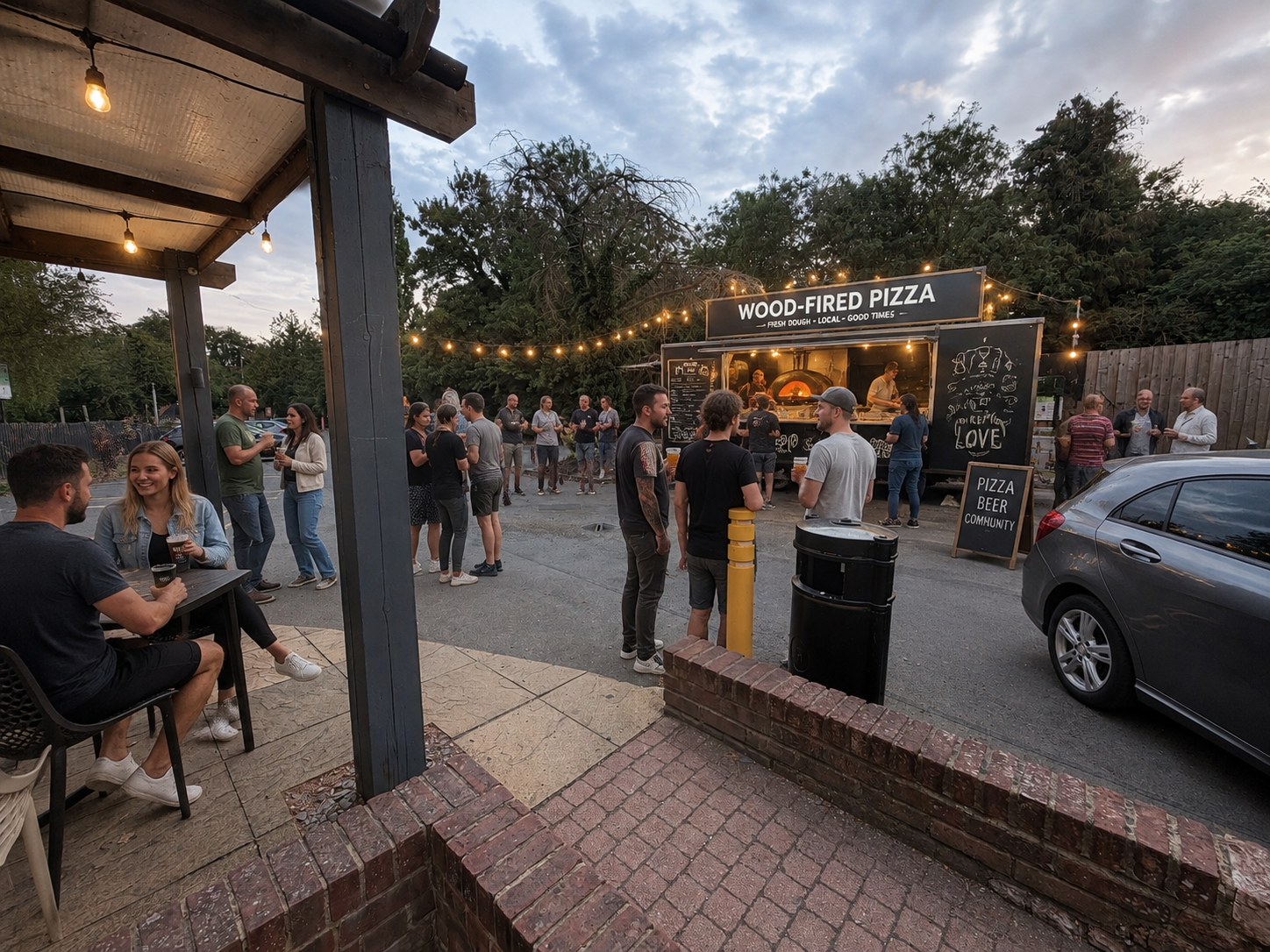 Street food and three kitchens